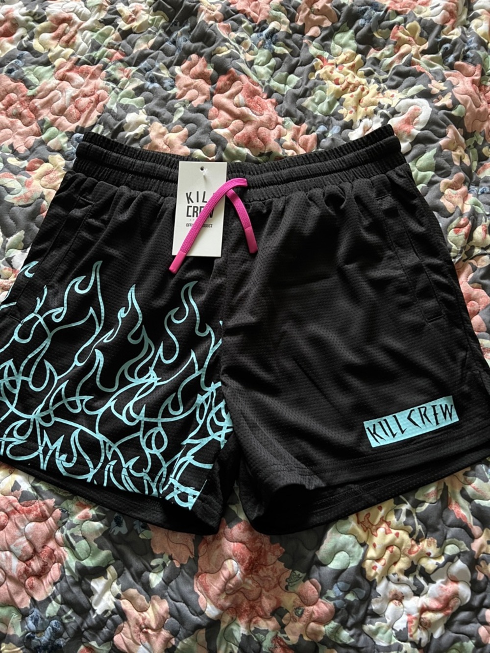 Kill Crew Black Athletic Shorts NWT